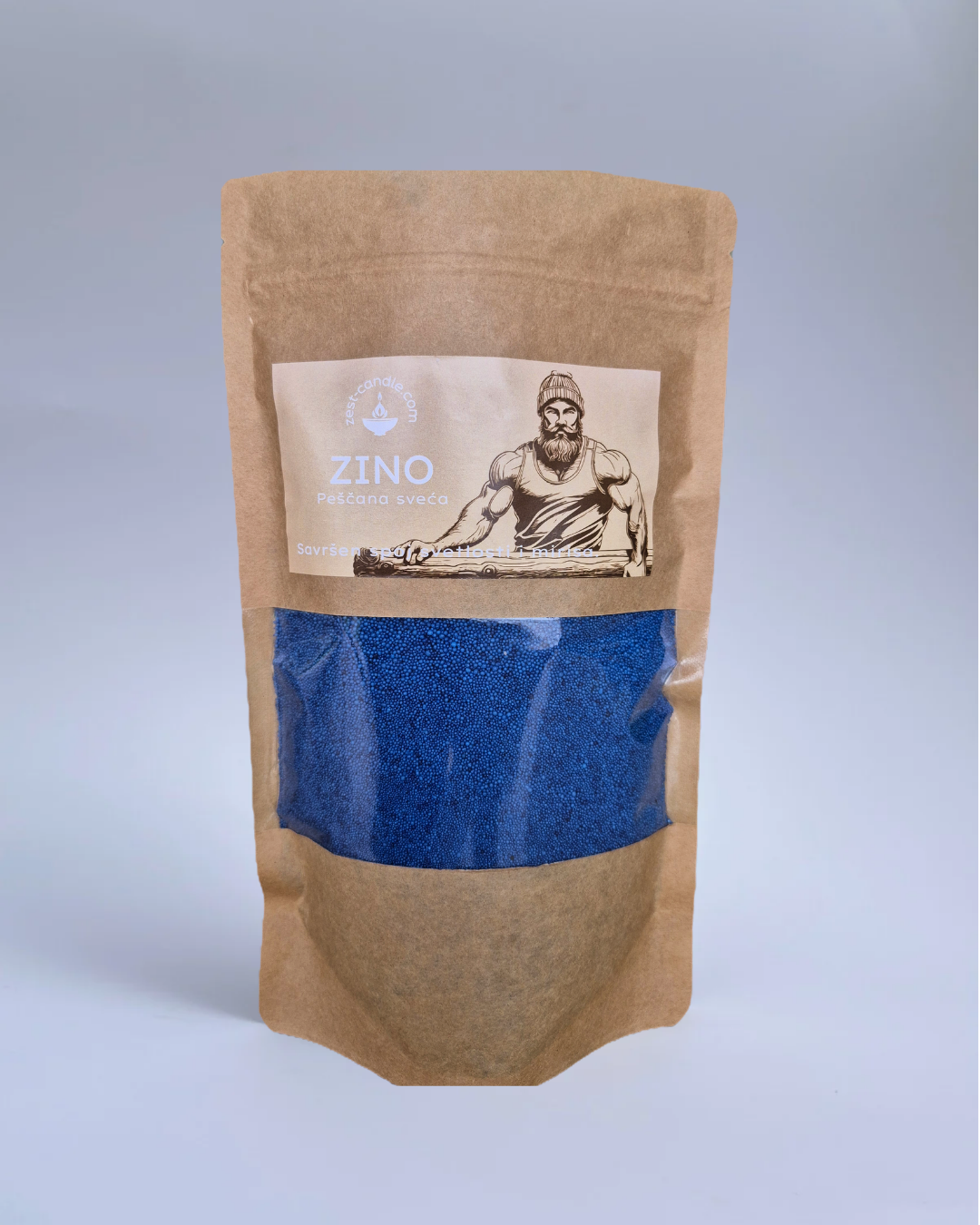 Kokos činija sa peščanom mirisnom svećom 600g